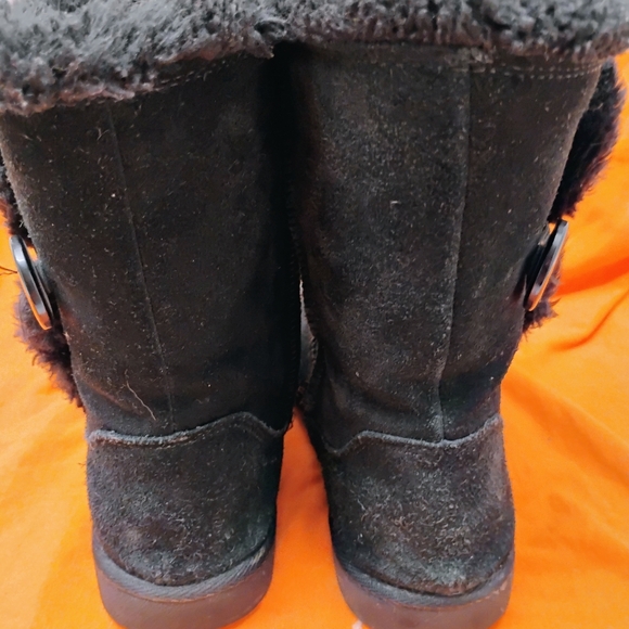 Women's So crayon suede/fox fur boots size 8 - Picture 4 of 6